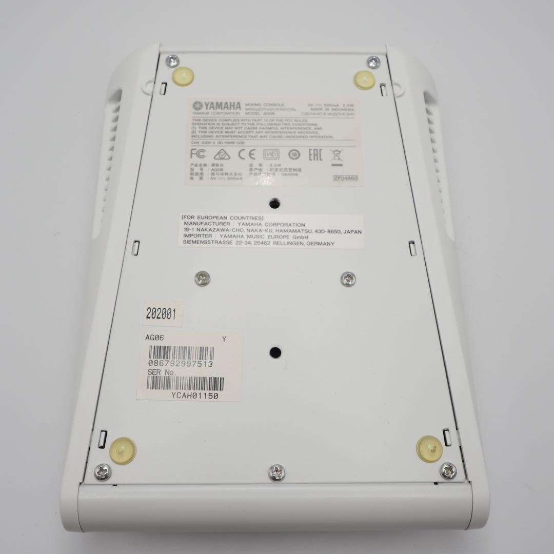 YAMAHA AG06 ミキサー オーディオインターフェース 動作確認済み