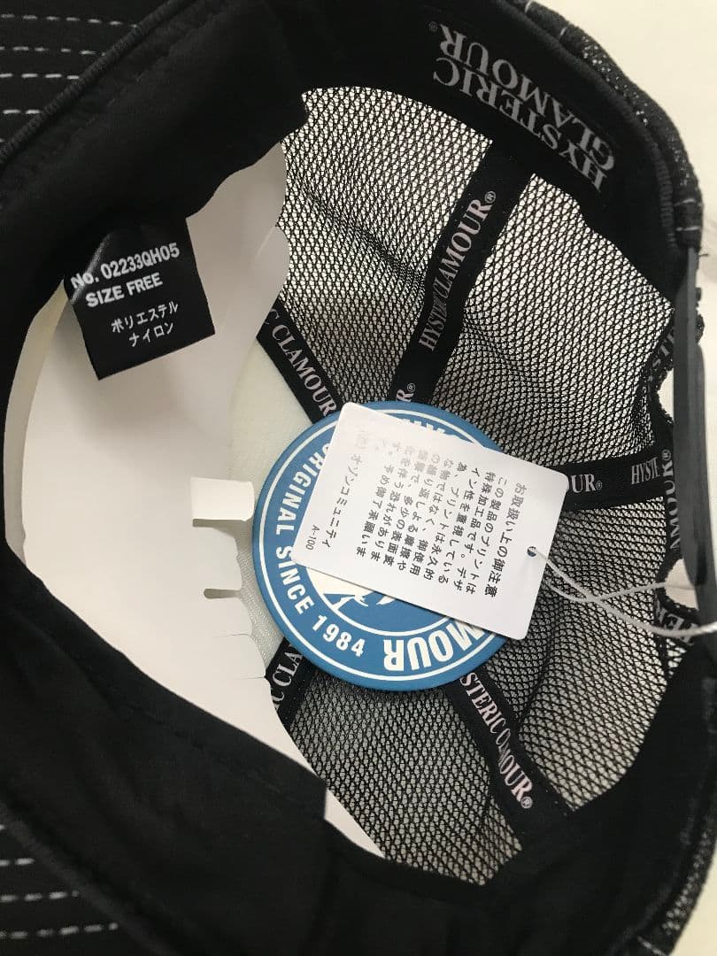 【新品未使用】 ヒステリックグラマー　キャップ　GUITAR GIRL 0000