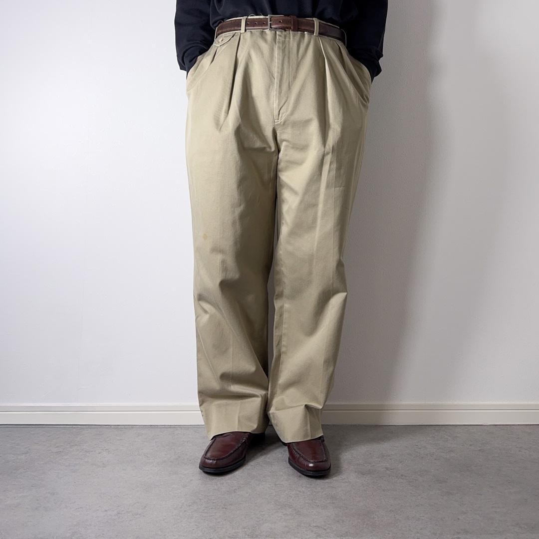 90s USA製 PoloRalphLauren チノパンツ 2タック 古着
