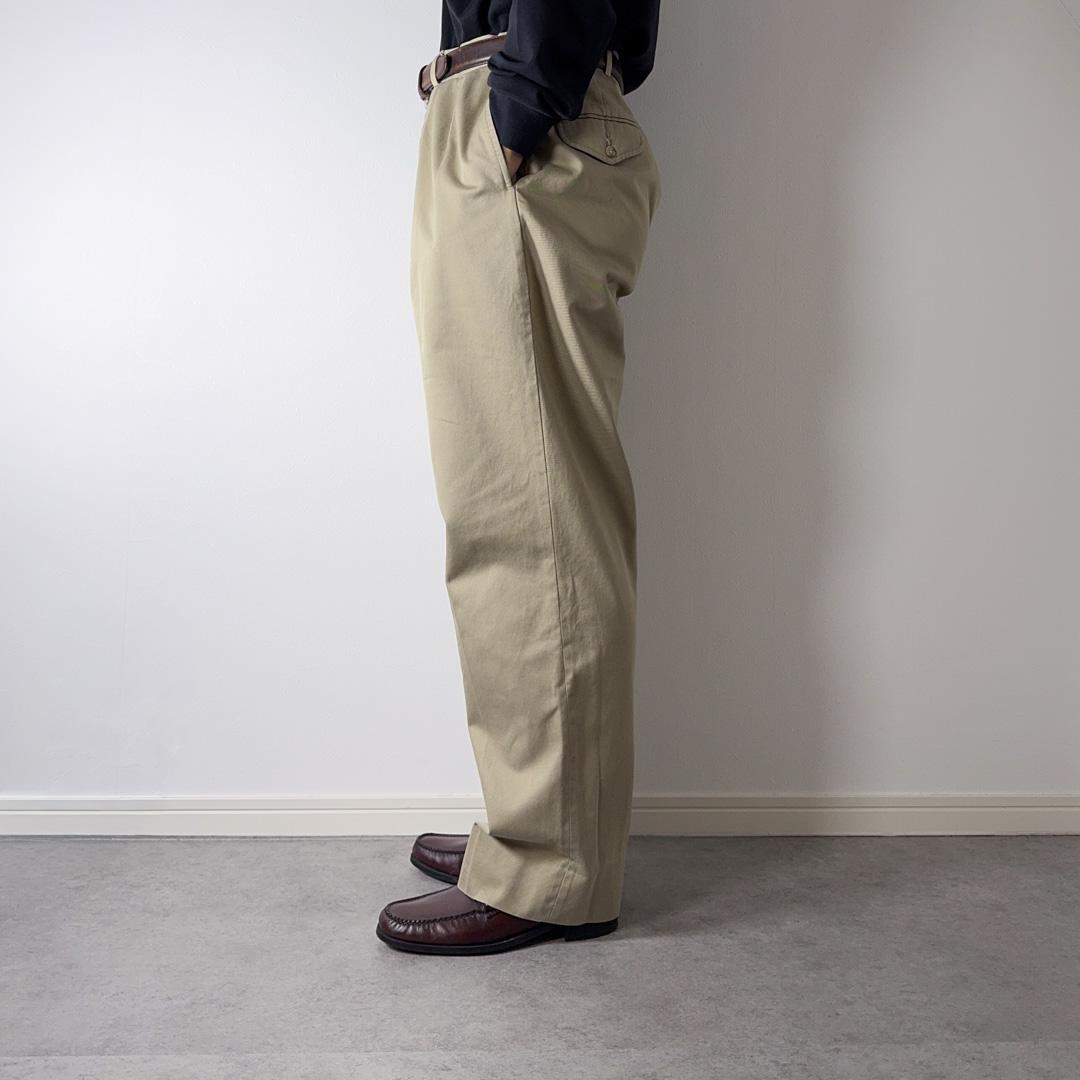 90s USA製 PoloRalphLauren チノパンツ 2タック 古着
