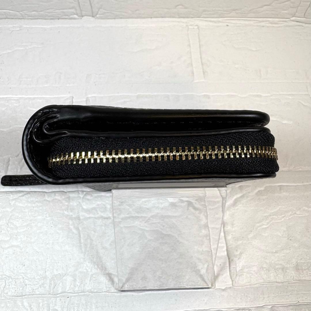 トリーバーチ TORY BURCH ラウンドファスナー折り財布 ブラック