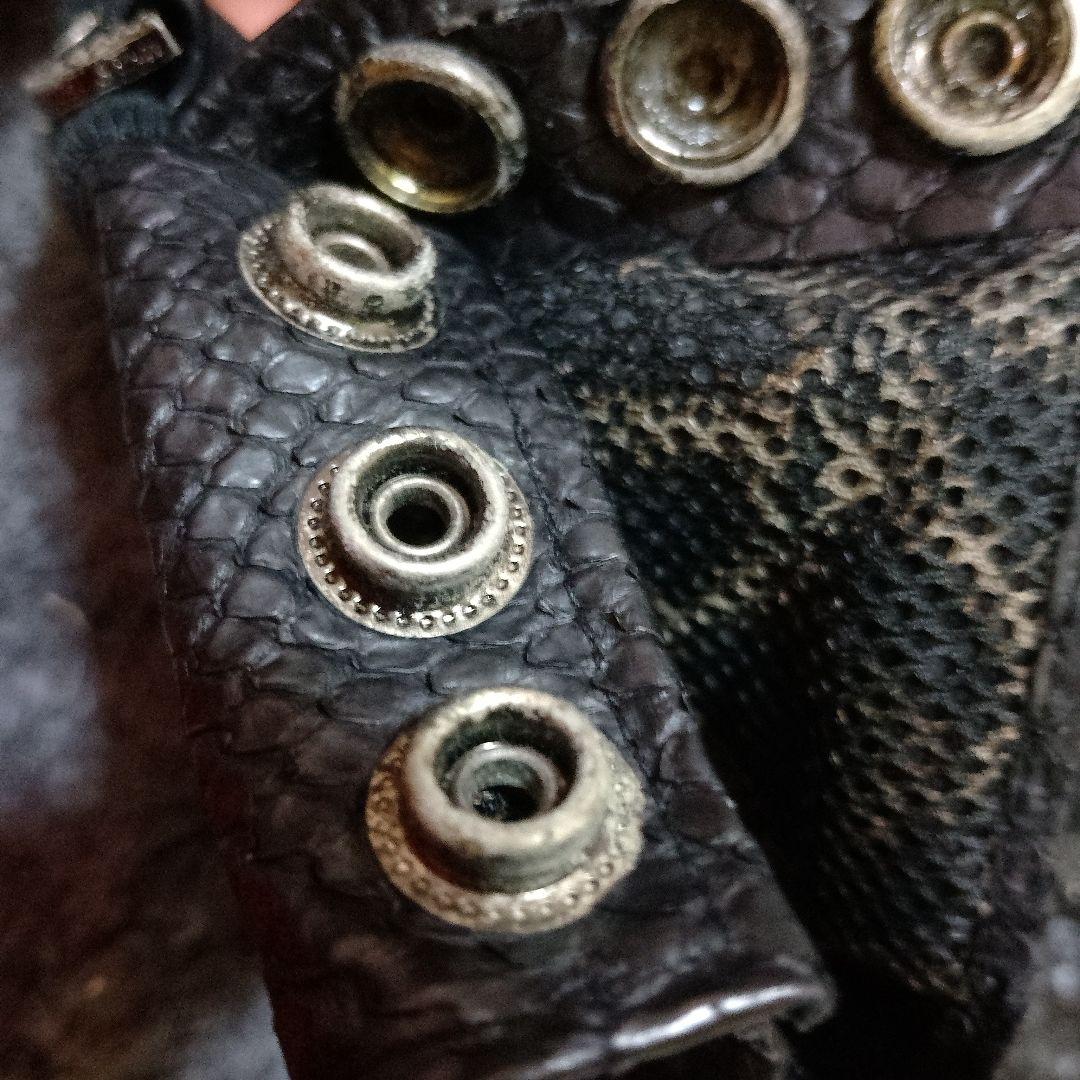 Roen 09SS フィンガーレスレザーグローブ 手袋 ブラック