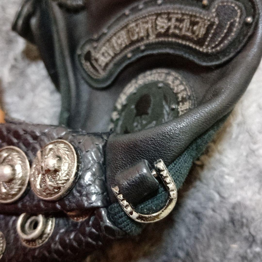 Roen 09SS フィンガーレスレザーグローブ 手袋 ブラック