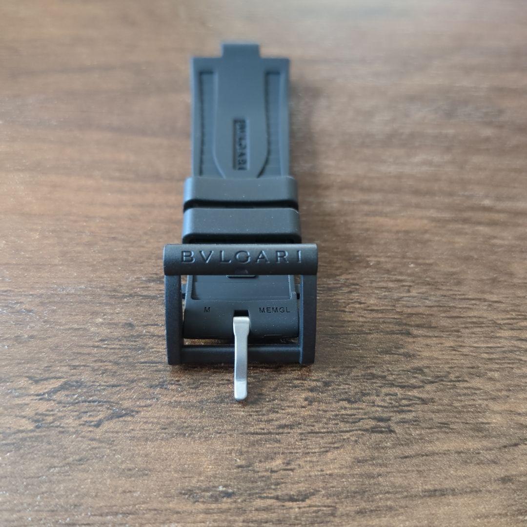 BVLGARI ブラック ラバーベルト新品正規品