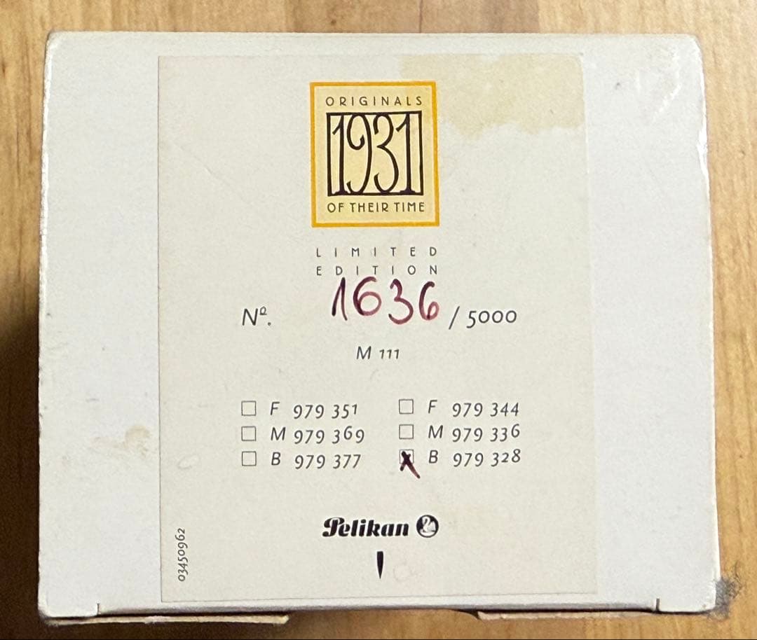 ペリカン万年筆　1931ゴールド　F