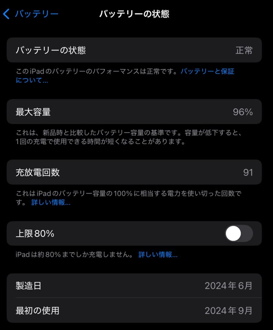 iPad Air (M2) 11インチ Wi-Fi スペースグレイ128GB