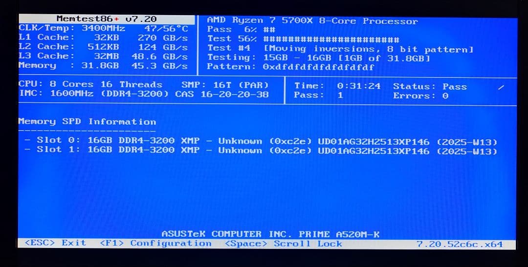 fanxiang DDR4 3200 16GB x2 32GB 【動作確認済】