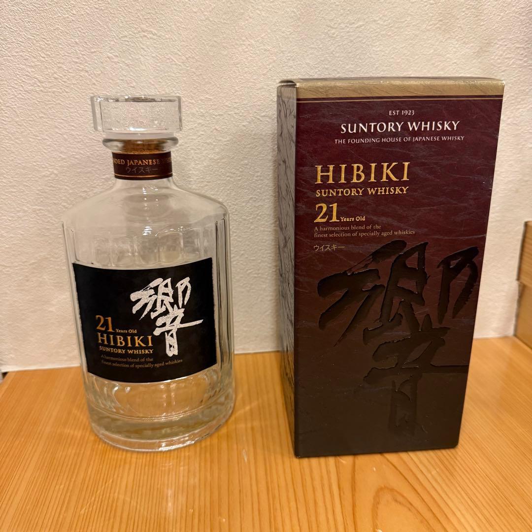 山崎18年 響21年 空瓶 箱付き セット