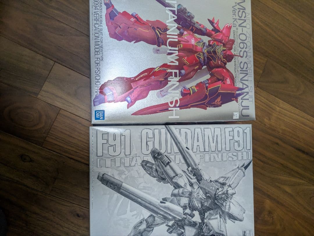 mg　ガンプラ　プレミアムバンダイ　チタニウムフィニッシュ
