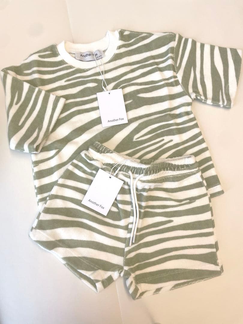 (新品未使用) Another Fox タイガー テリー セットアップ 1-2Y