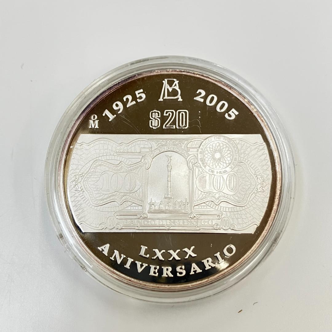 メキシコ銀行創立80周年　記念　20ペソ　2005年