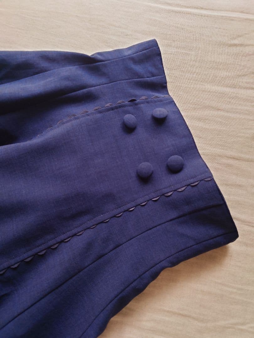 InnocentWorld ハイウエストスカート ネイビー 紺