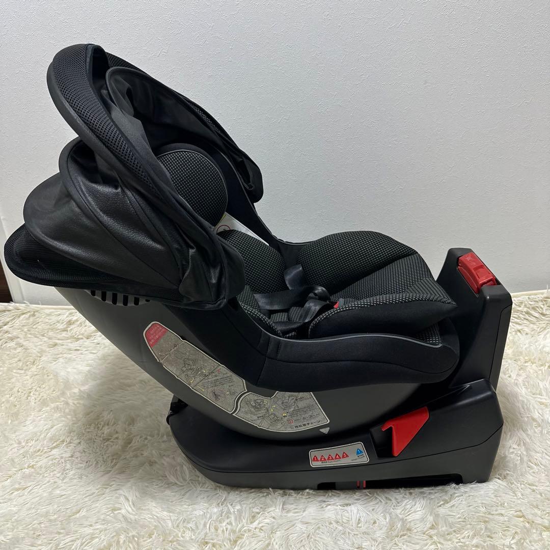 美品　西松屋　マムズキャリー ターンレジェFIX グレー チャイルドシート