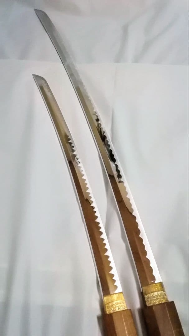 模造刀　白鞘　刀　脇差し　2本セット　コスプレ　防犯