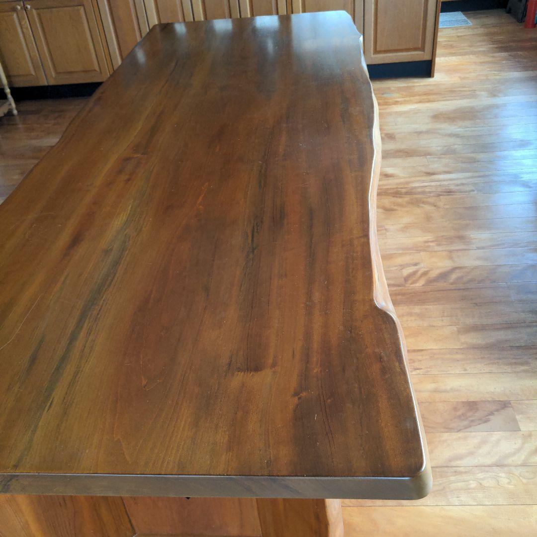 桂一枚板　ダイニングテーブル　240cm長テーブル