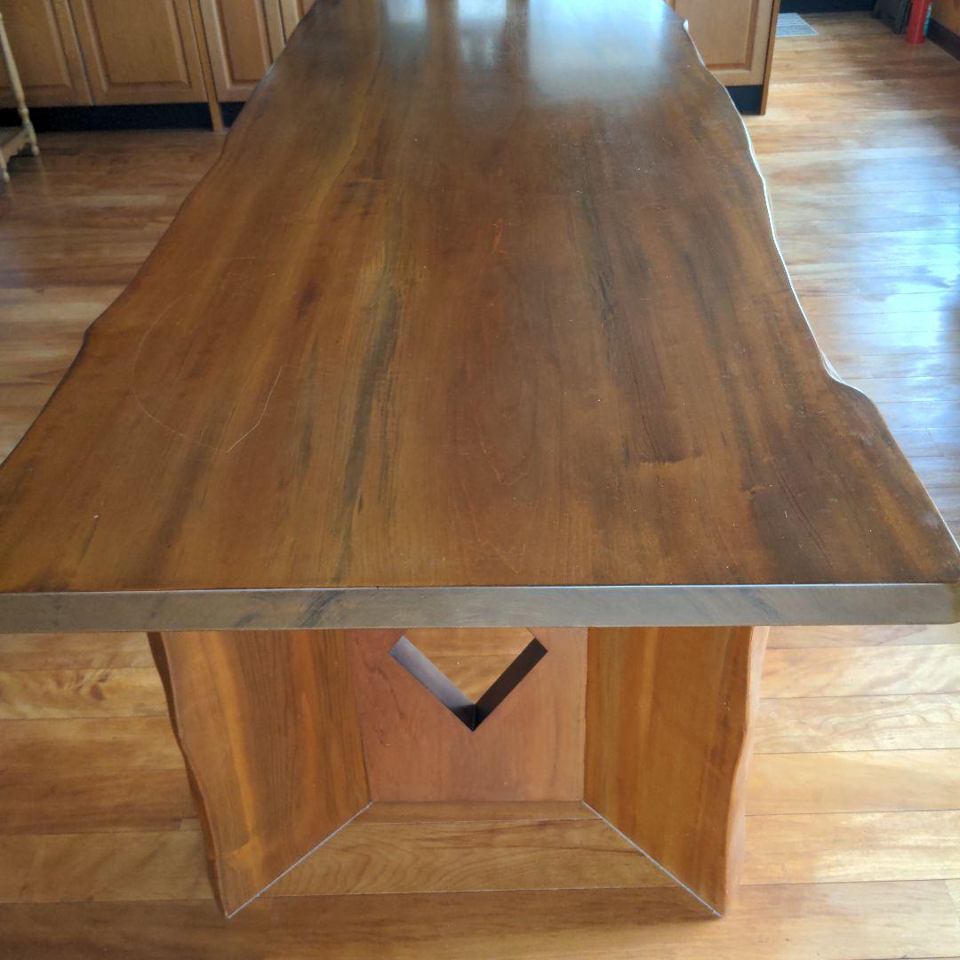 桂一枚板　ダイニングテーブル　240cm長テーブル