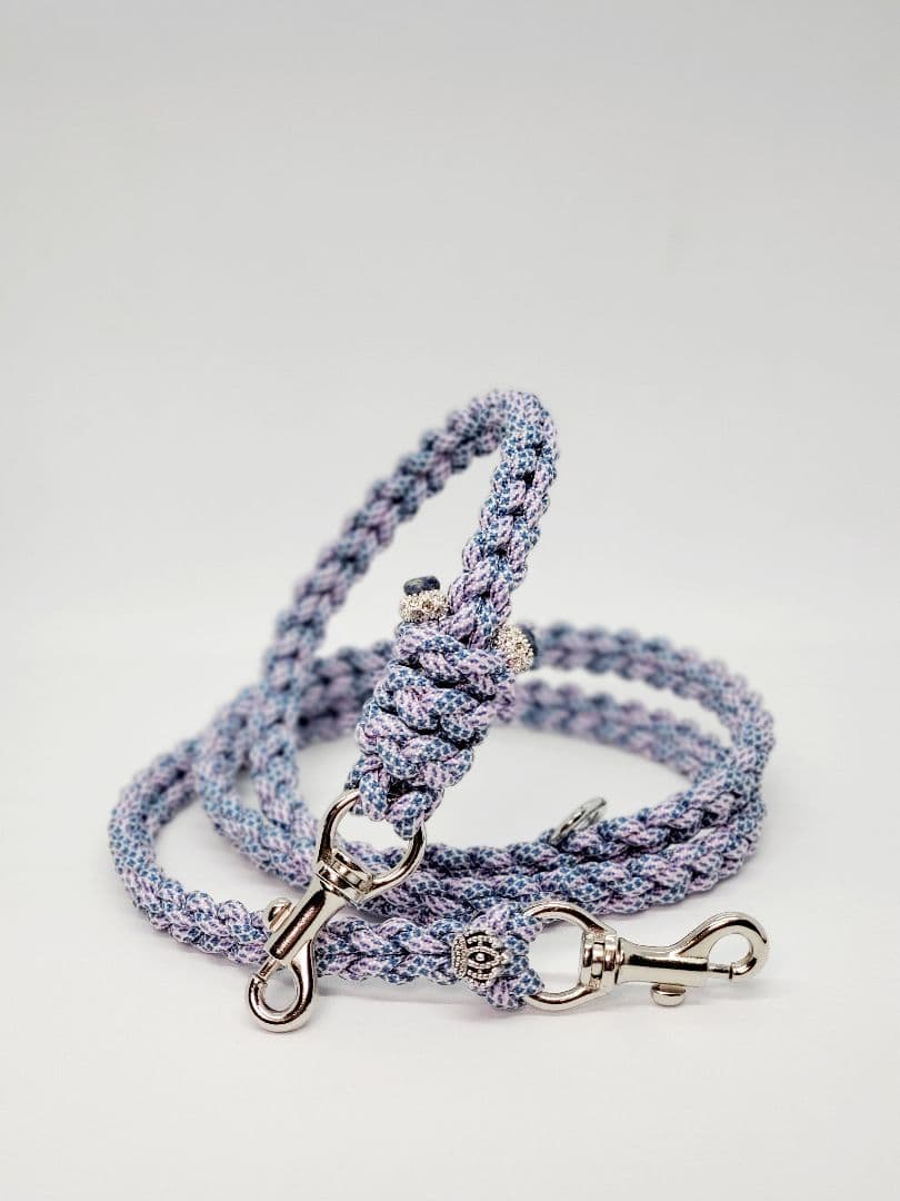 うちの子スタイル ハート編み ラベンダー