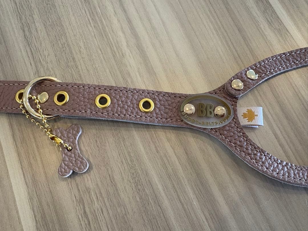 BB レザー ハーネス Latte 3.5号