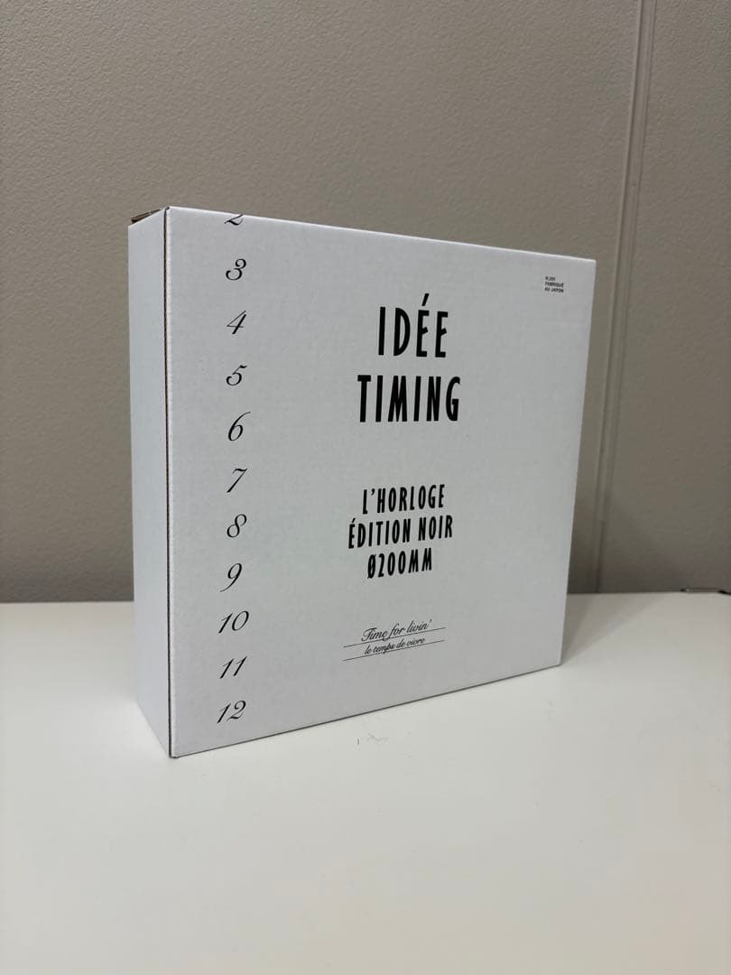 【新品•未使用】IDEE ウォールクロック 時計 アラビア数字