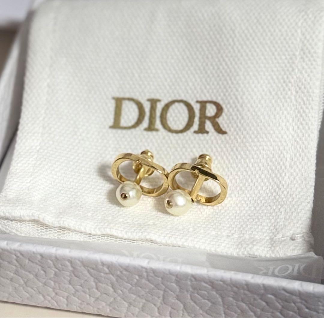 Dior petit cd パールピアス 正規品