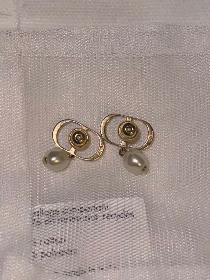 Dior petit cd パールピアス 正規品