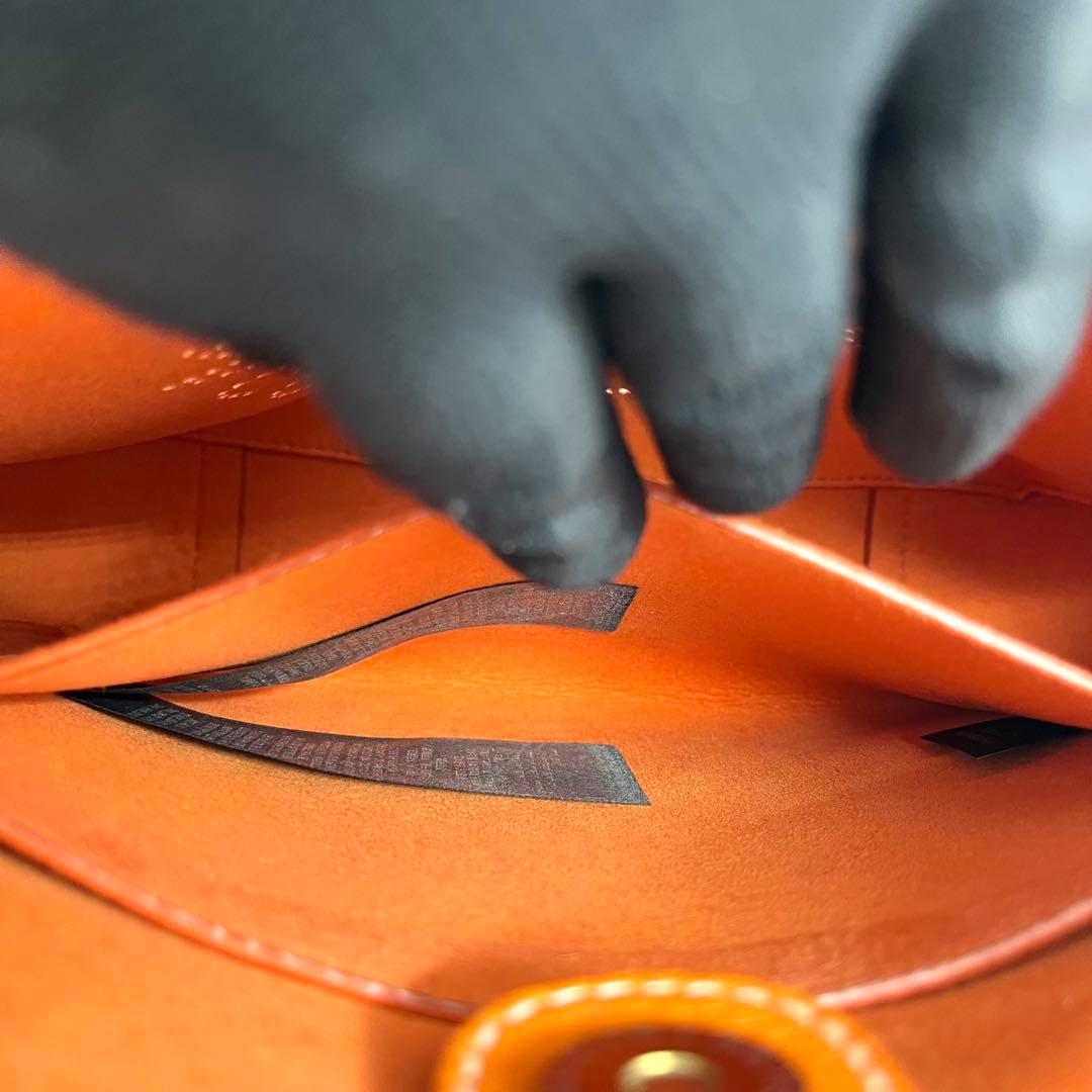 【極美品】 ステラマッカートニー ステラロゴ ショルダーバッグ オレンジ 保存袋