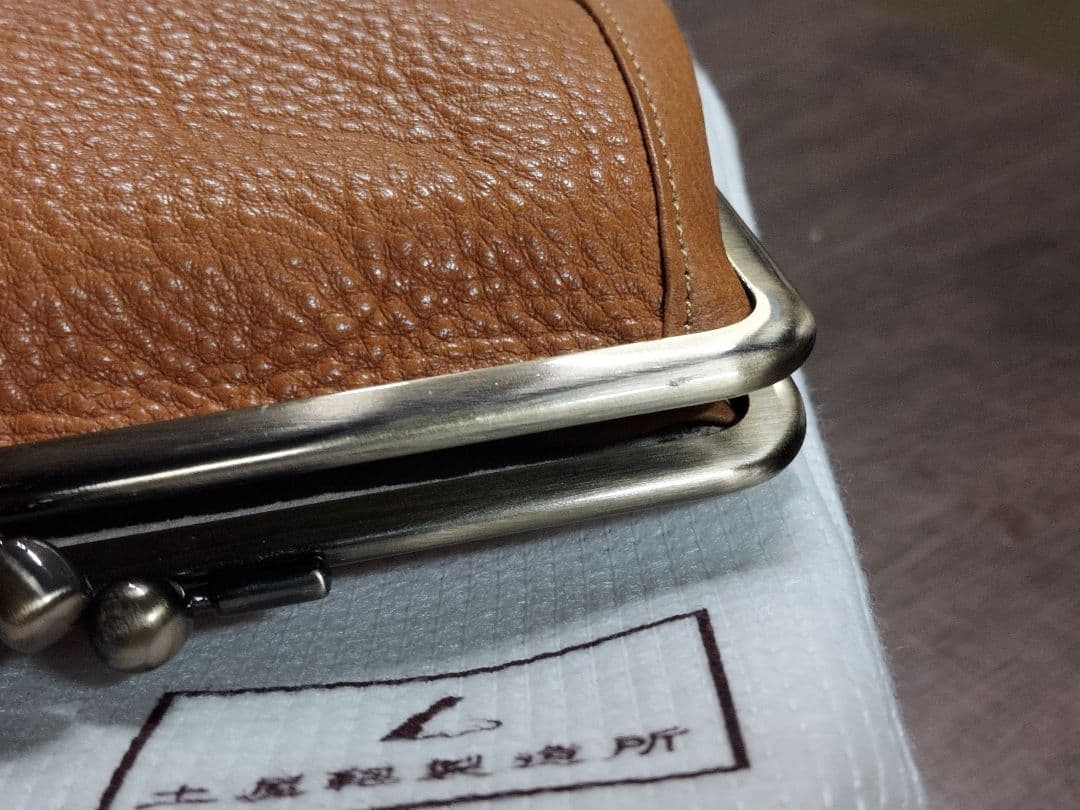 土屋鞄製造所　がま口財布　ブラウン　とてもキレイな状態です