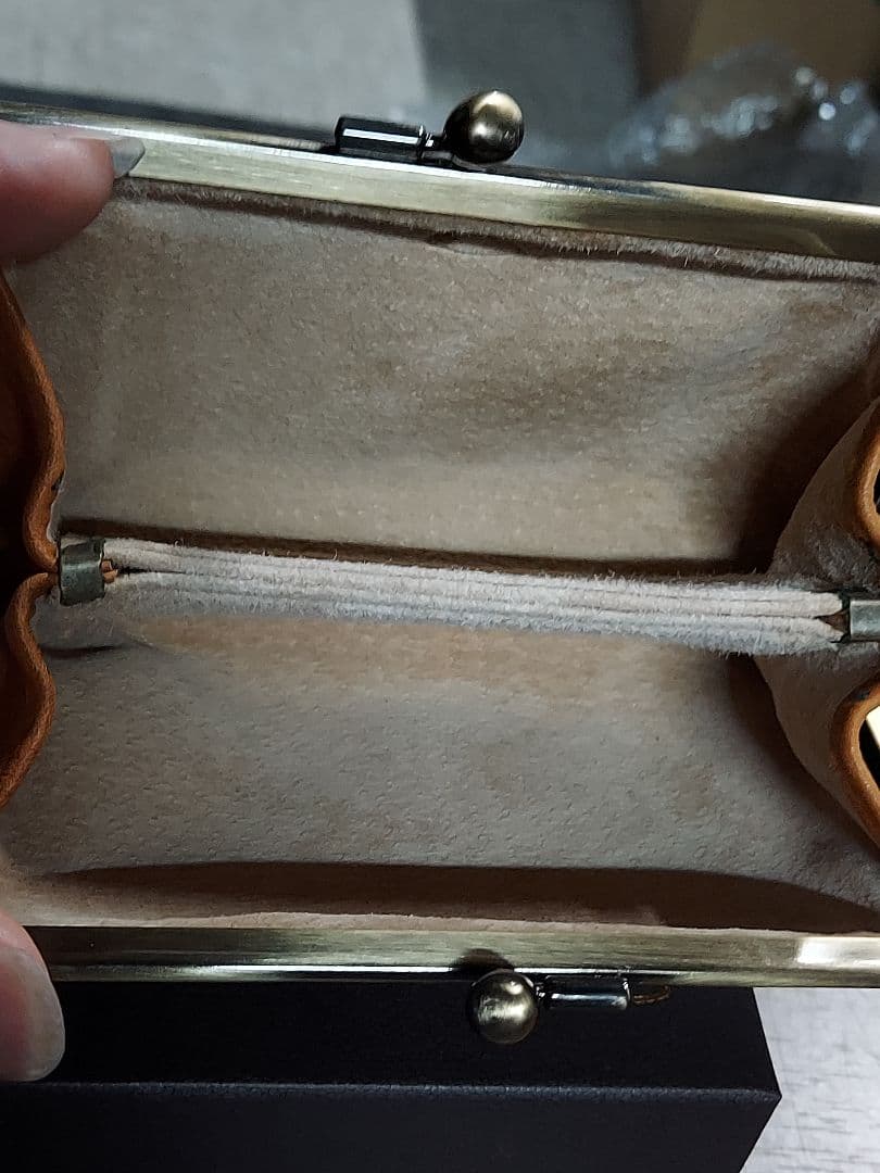 土屋鞄製造所　がま口財布　ブラウン　とてもキレイな状態です