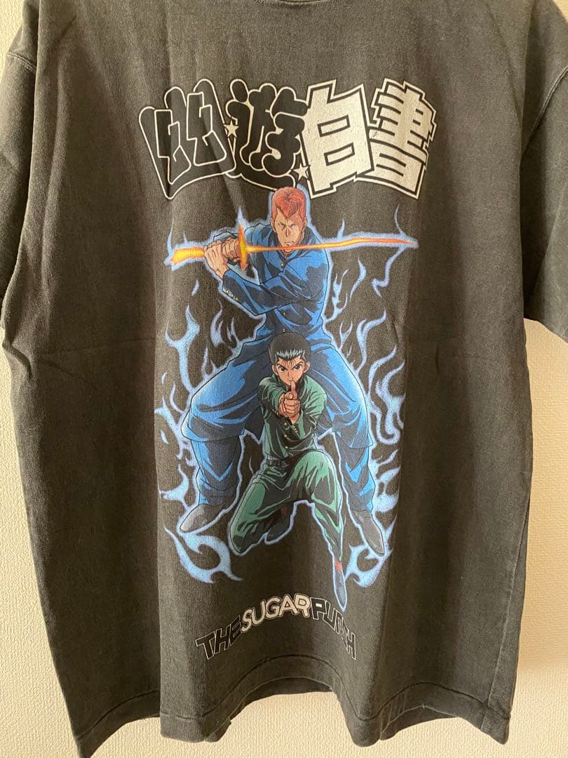 【歳末セール】★新品、タグ付★シュガーパンチ　幽遊白書　Tシャツ　クロ　メンズS
