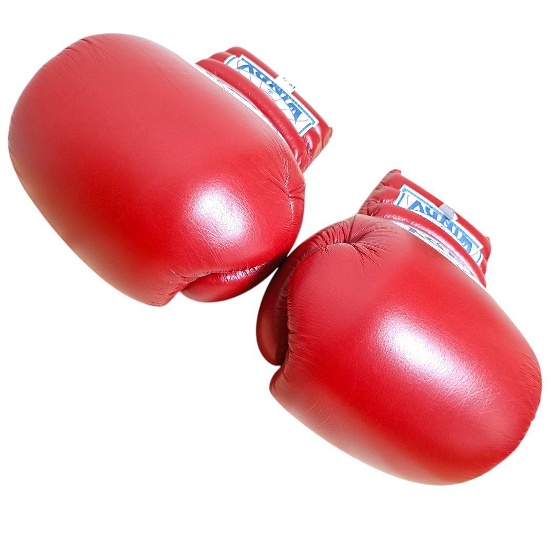 【未使用級】WINDY ウィンディ16オンス 紐式 グローブ レッド 格闘技