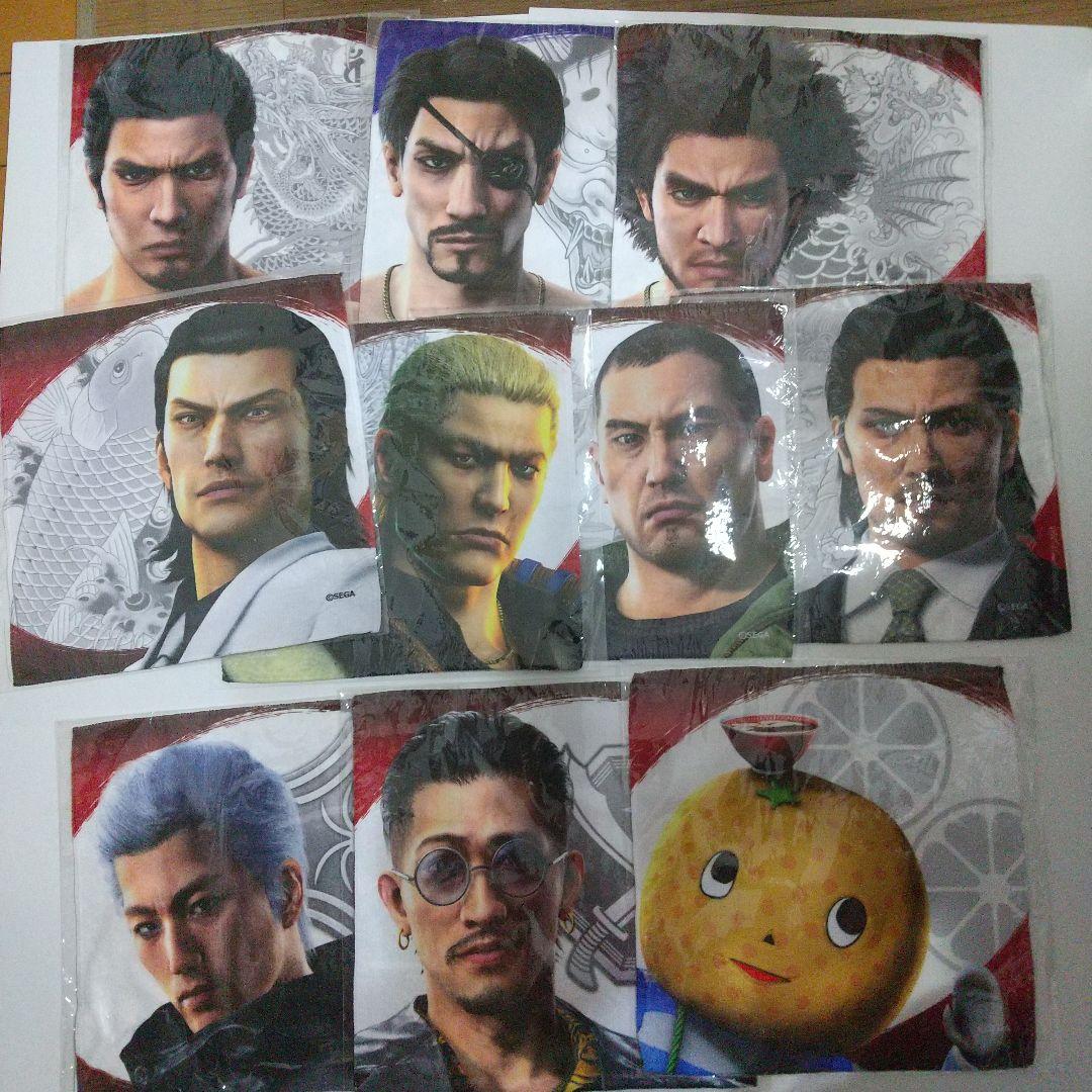 龍が如くレジェンドの極くじ D賞ハンドタオル 全10種　コンプリートセット