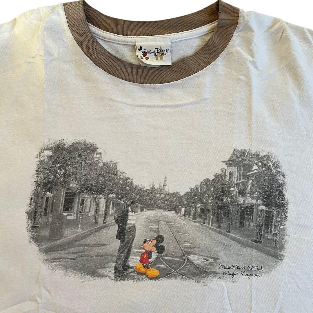 で*よ様 希少カラー✨90'sウォルトディズニー マジックキングダム リンガーT