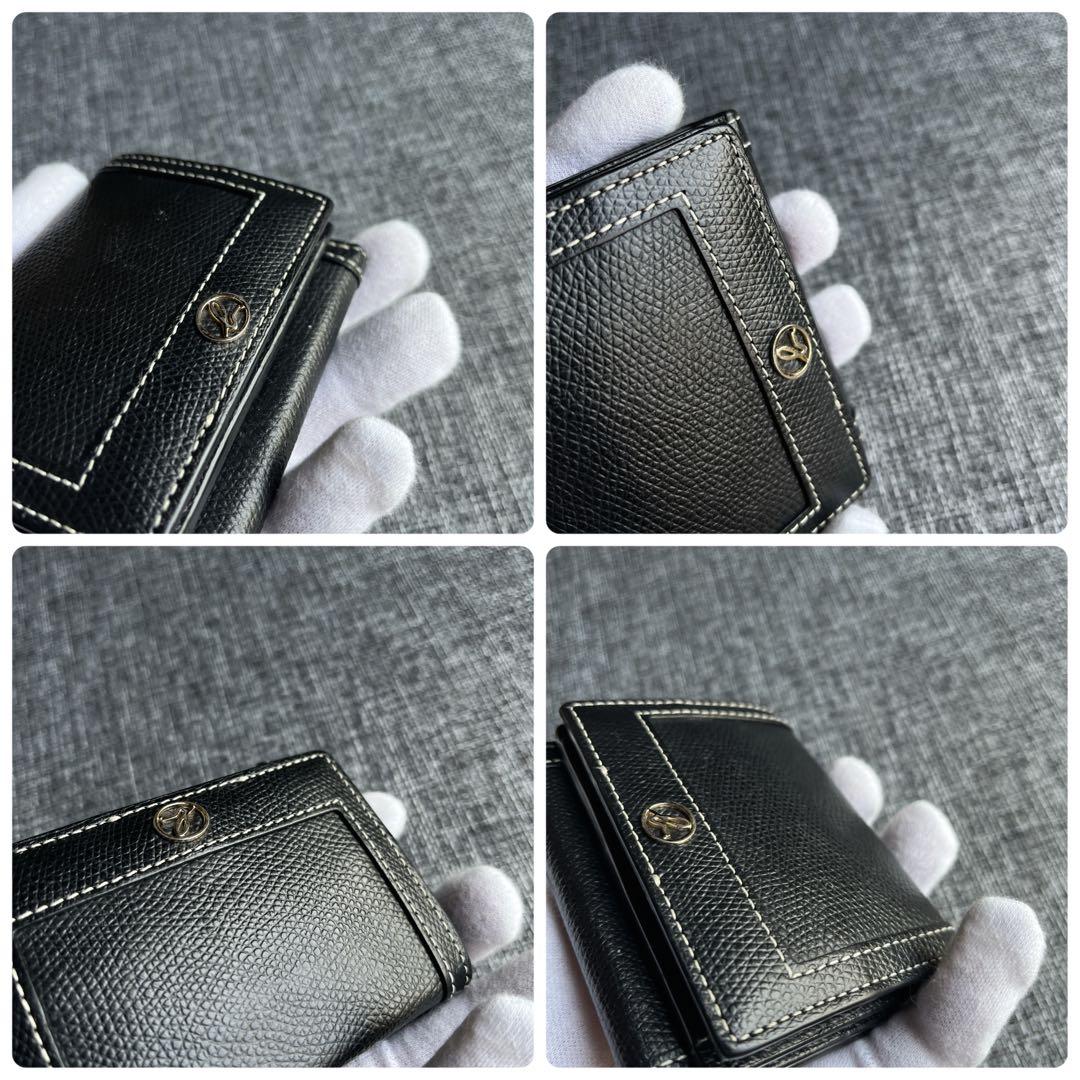 agnes b. アニエス・ベー 財布 三つ折り 黒 ブラック