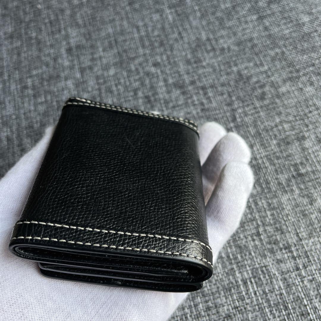 agnes b. アニエス・ベー 財布 三つ折り 黒 ブラック