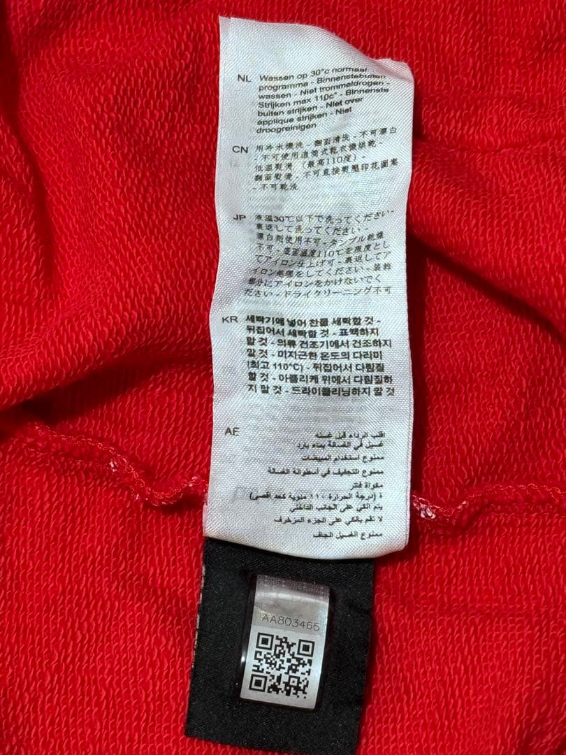 【正規品】HYDROGEN レッド スカル 星 プリント パーカー XL