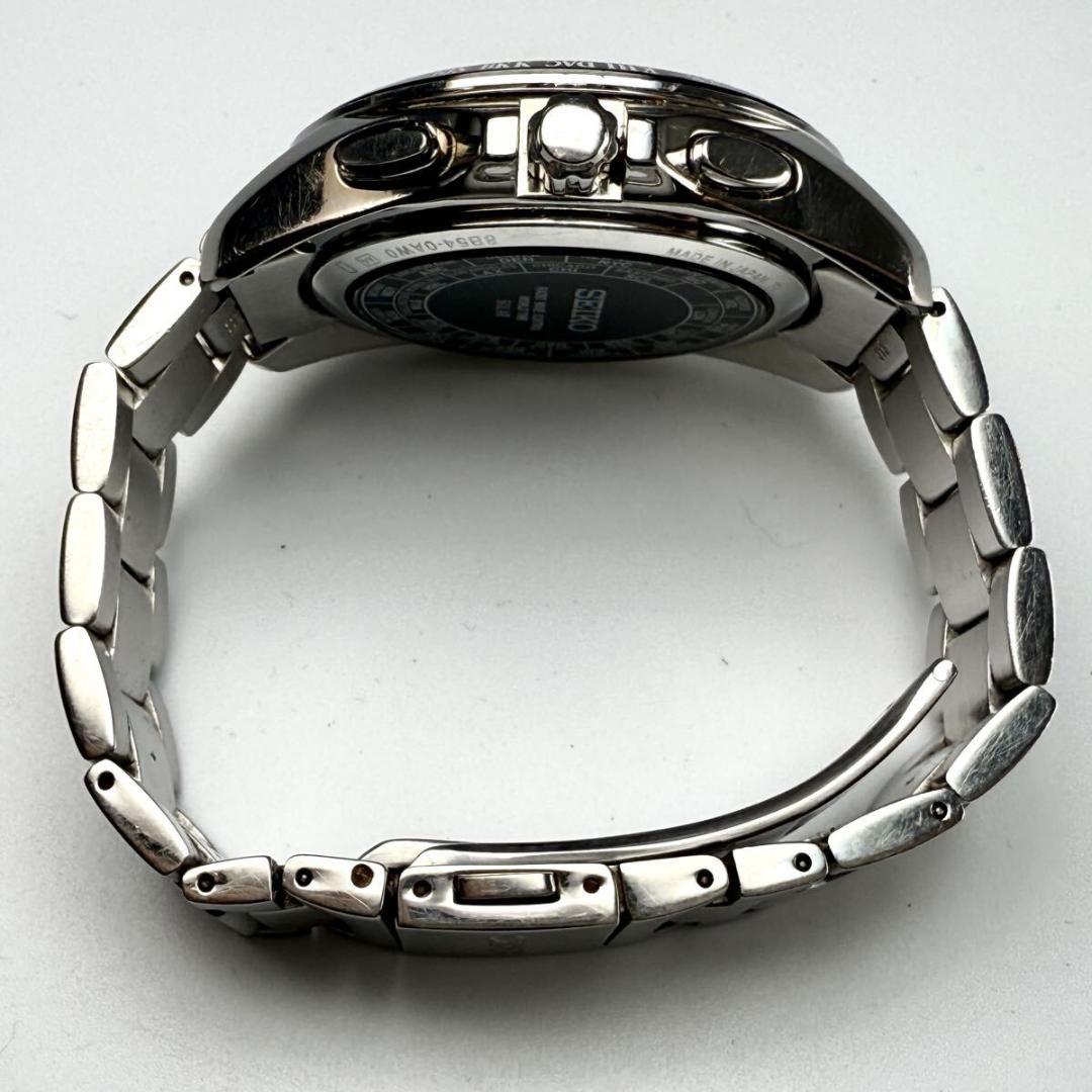 【稼働】セイコー 腕時計 ブライツ 電波ソーラー ブラック 8B54-0AW0