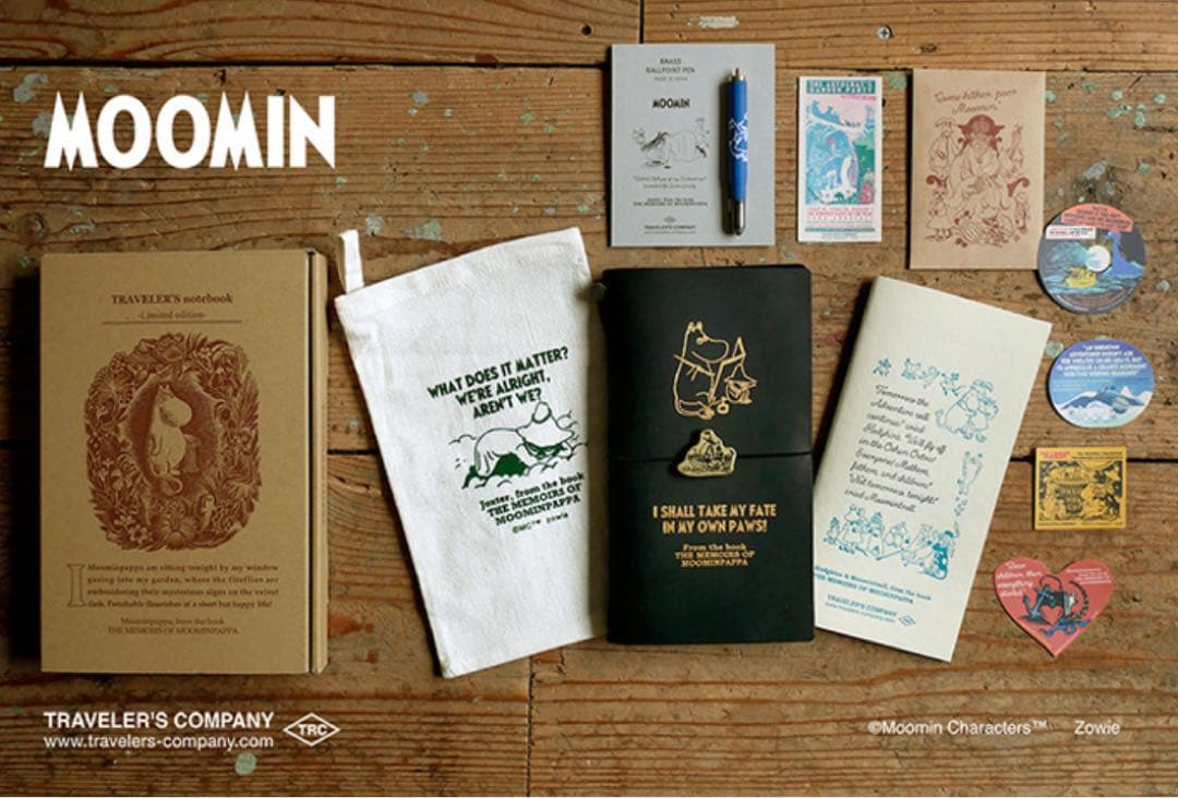 【新品未開封】MOOMINトラベラーズノート限定セット　ムーミンパパの思い出