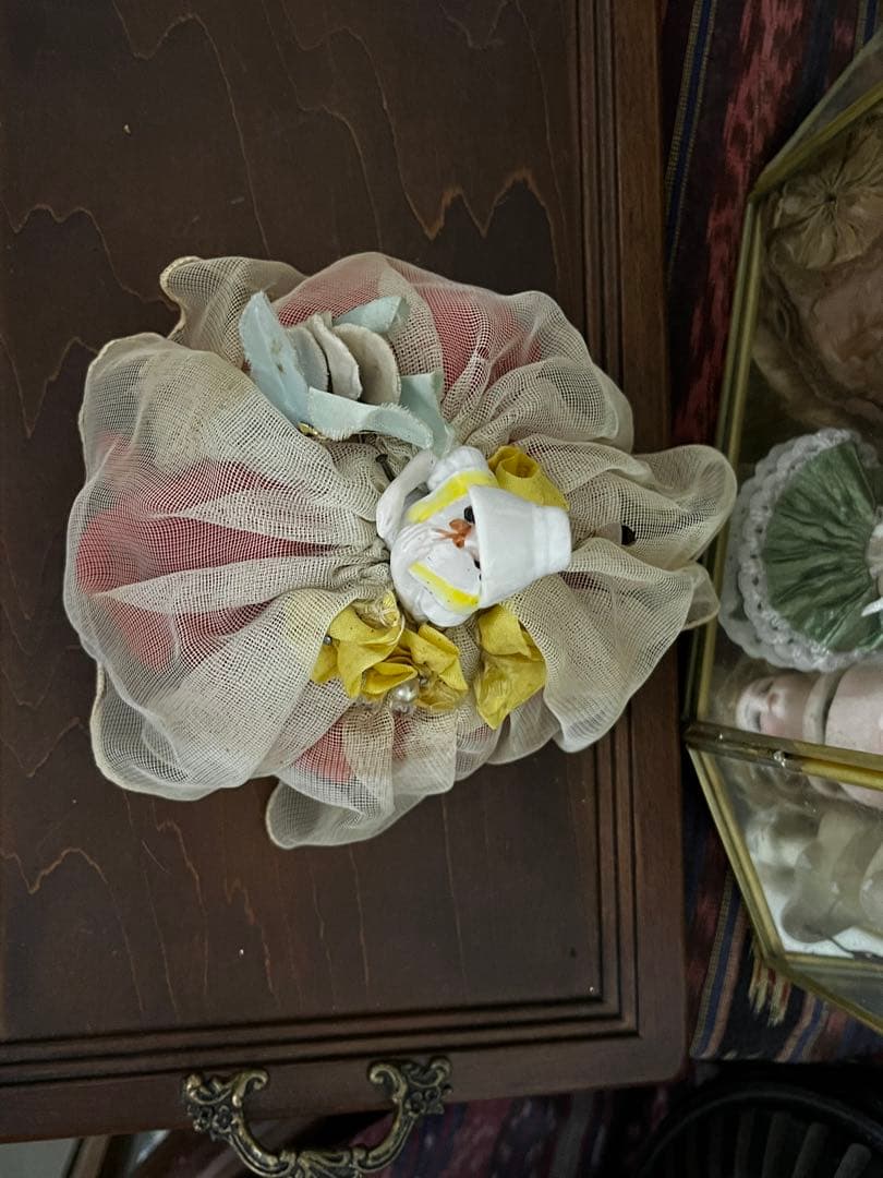 イギリス アンティーク ピンクッション ドール ハーフドール ティーコージー