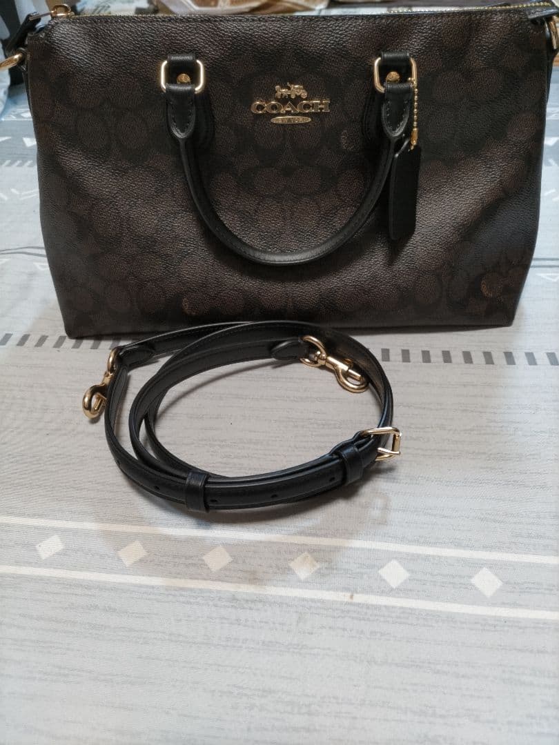 本日削除COACH ショルダーバッグ ダークブラウン