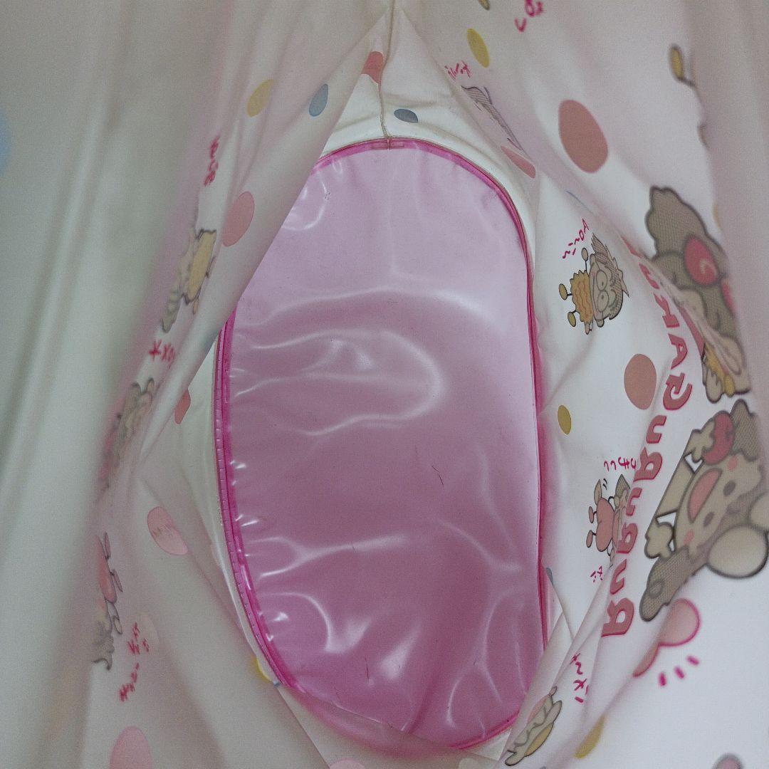 サンリオ　るるる学園　平成レトロ　ビニールバック　プール　フルーツ　水玉