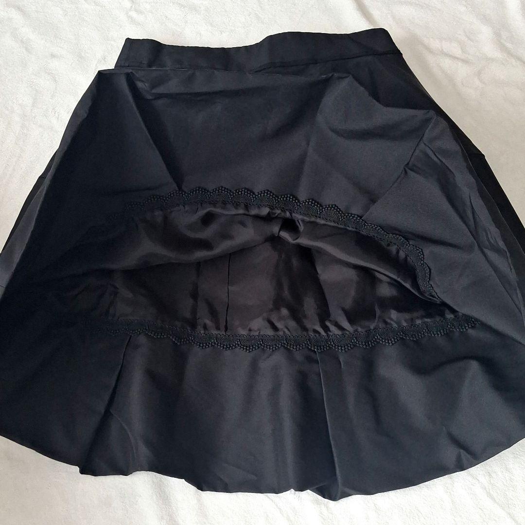 フォクシー FOXEY バルーンスカート シルク ブラック XL レディマカロン