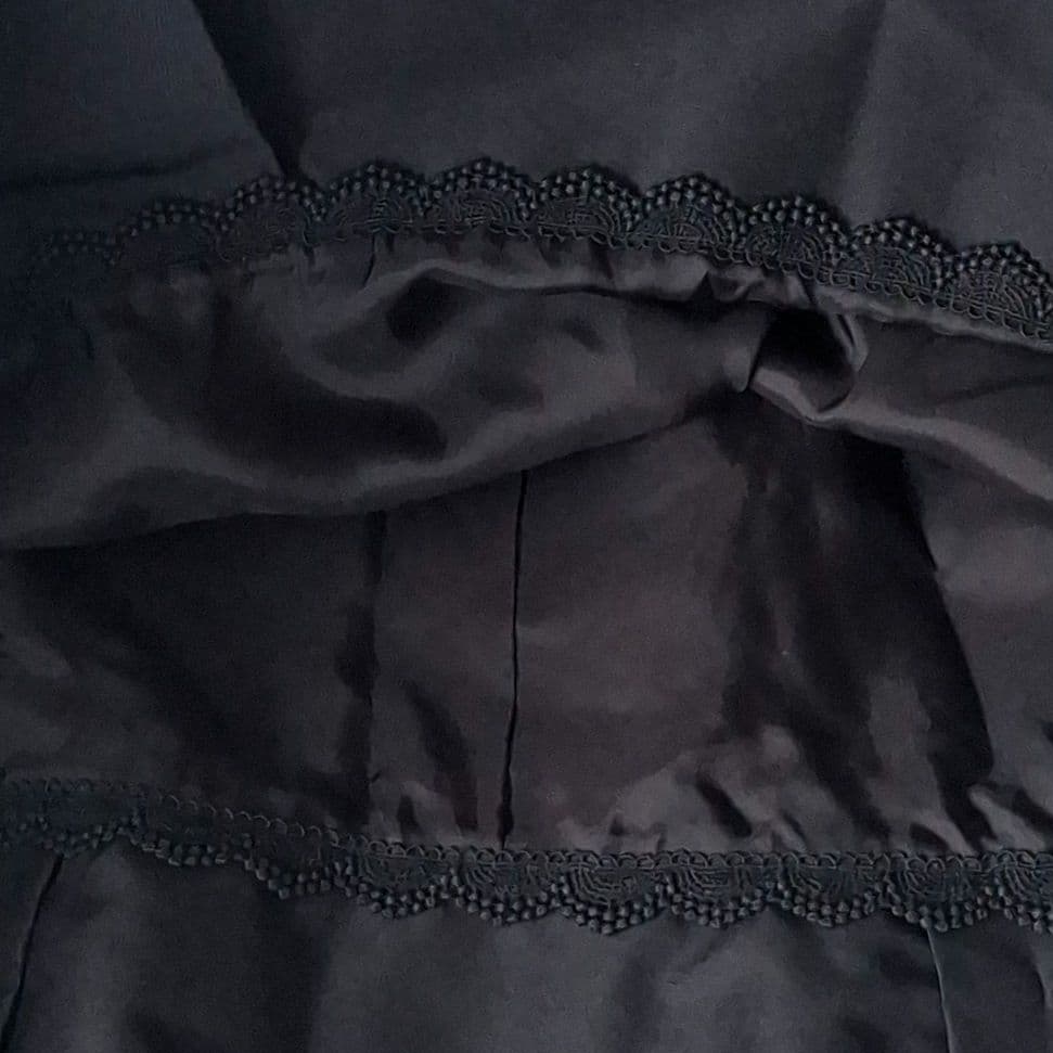 フォクシー FOXEY バルーンスカート シルク ブラック XL レディマカロン