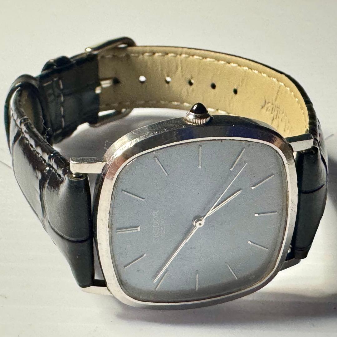 SEIKO メンズ クレドール ブルー 青文字盤 クォーツ 5931-5170