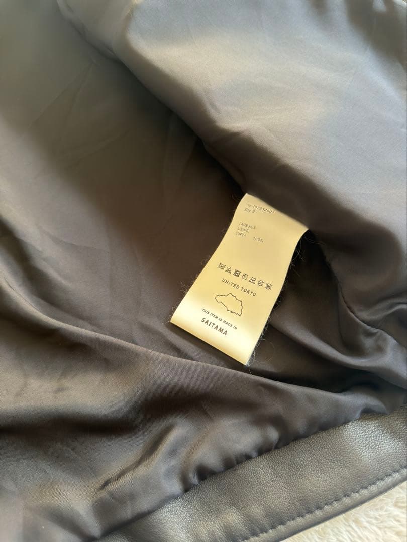 ユナイテッド トウキョウ レザージャケット　3