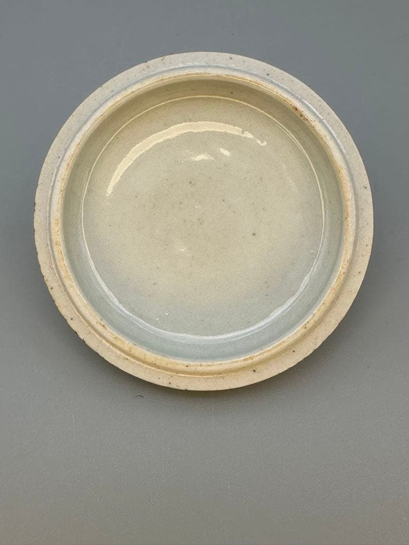 茶道具香合　永楽善五郎　染付干網