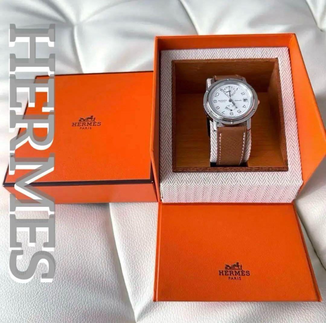 HERMES クリッパー 自動巻き 時計 パワーリザーブ cl5 710
