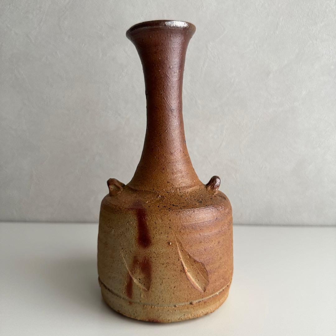 森風来 備前 花器 緋襷 花入 共箱