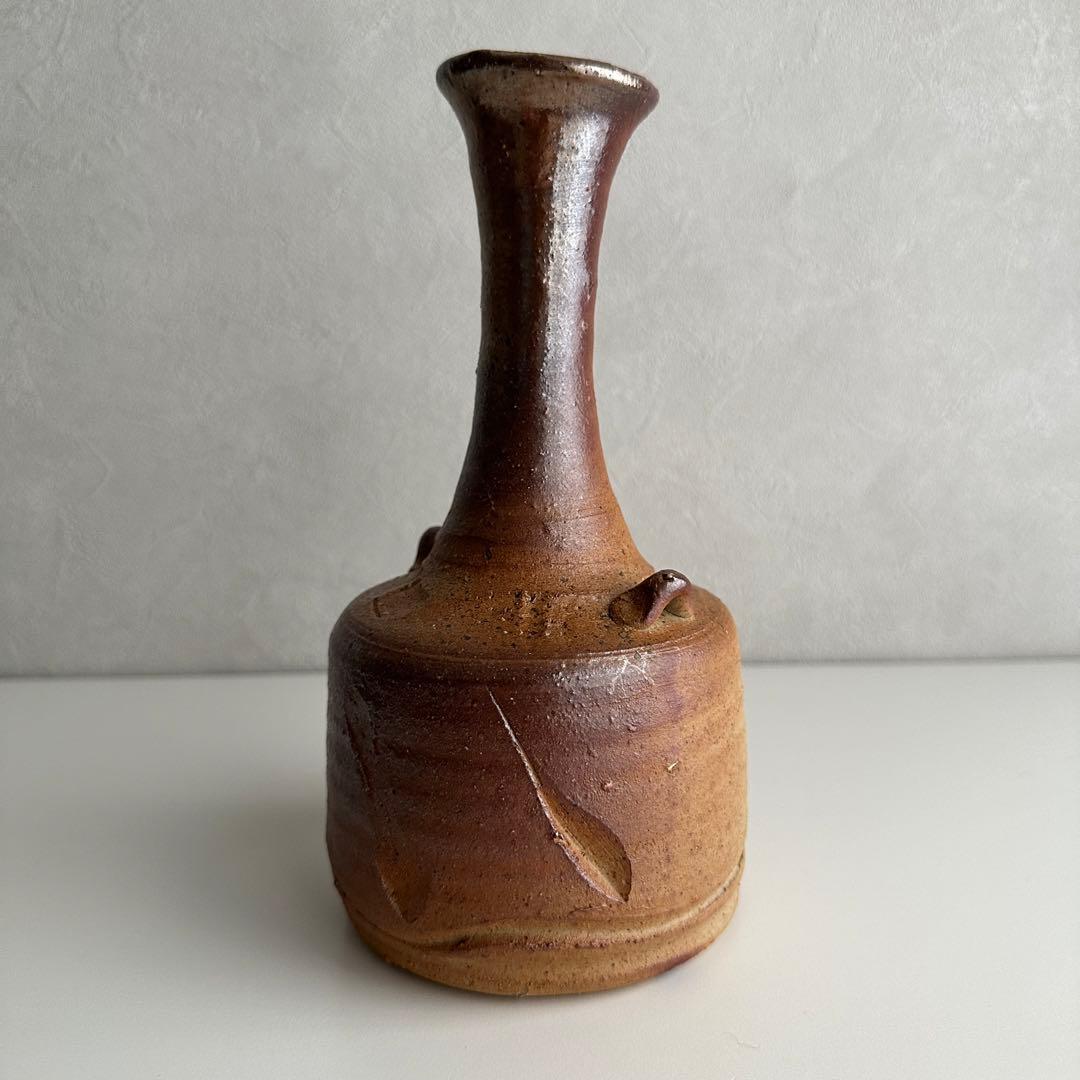 森風来 備前 花器 緋襷 花入 共箱