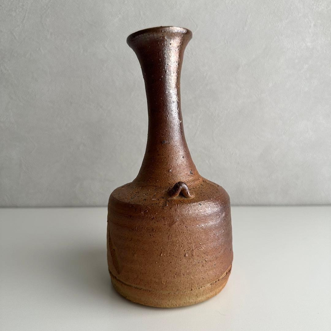 森風来 備前 花器 緋襷 花入 共箱