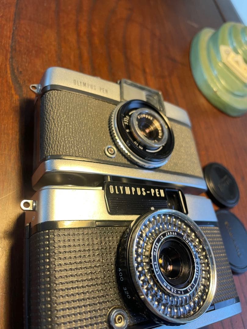 ち*い様 【極上品】フィルムカメラ4点セット昭和レトロCanon OLYMPUS